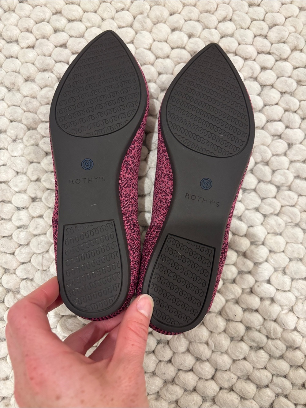 Rothy’s Point flat in fig python, size 8.5 - Picture 4 of 7